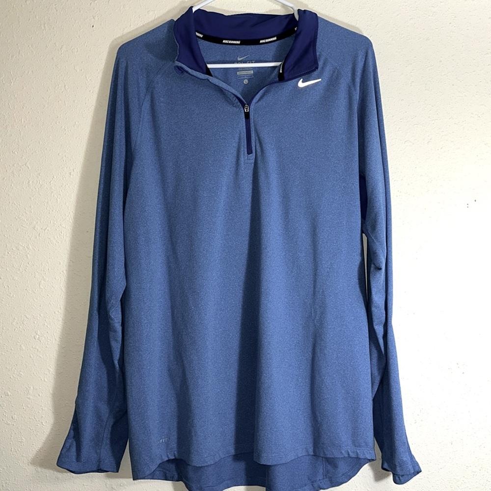 Blue Nike Quarter Zip Jacket